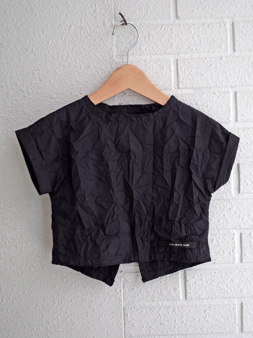 Little Creative Factory　クラッシュコットンショートブラウス
