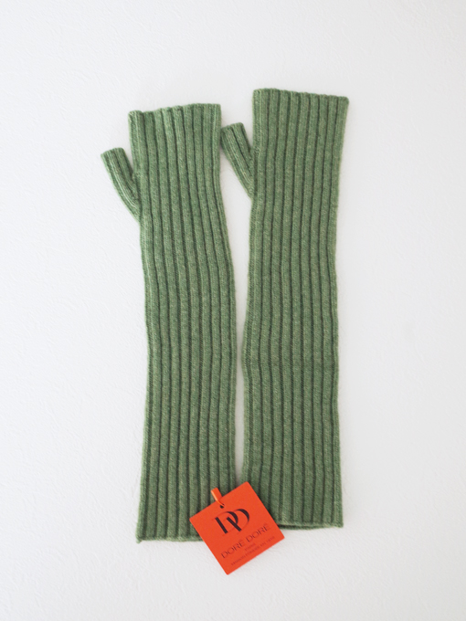 DORE DORE　カシミア混ウールニットロンググローブ　フィンガーレス