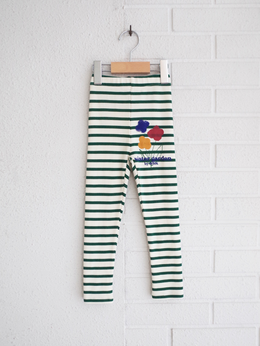 weekend house kids.　Winter garden Striped leggings