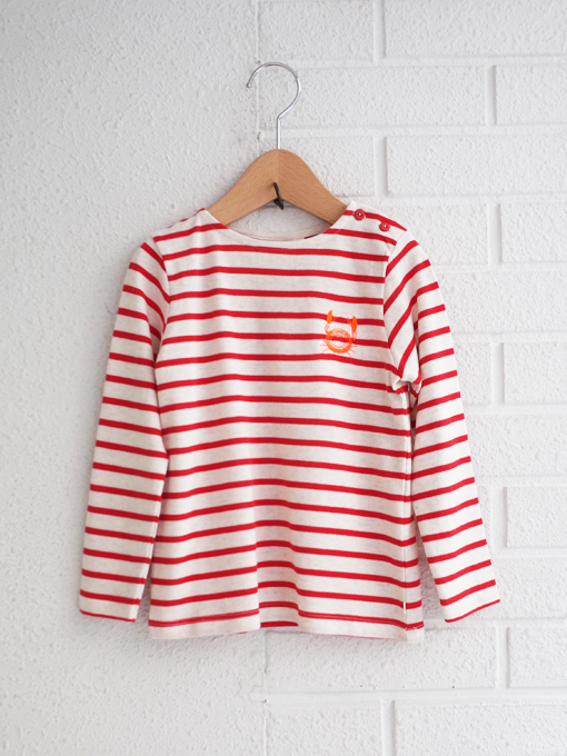 ARSENE ET LES PIPELETTES　アルセヌ エ レ ピプレット　ボーダー長袖Ｔシャツ