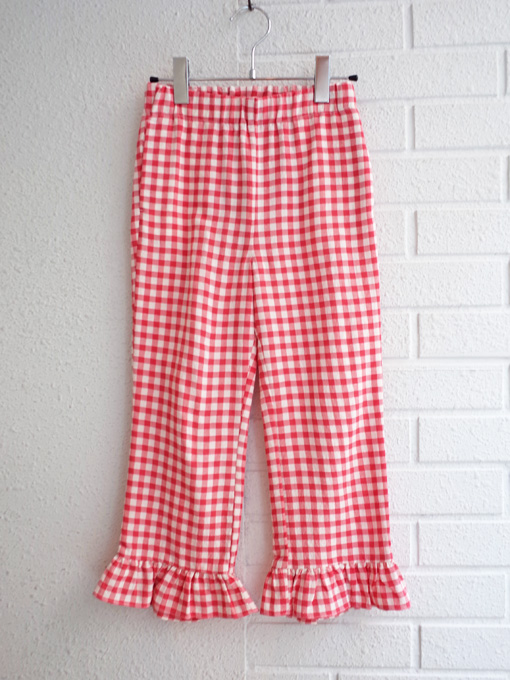 ビスコースコットンギンガムフリルパンツ　bellerose kids ガールズコレクション