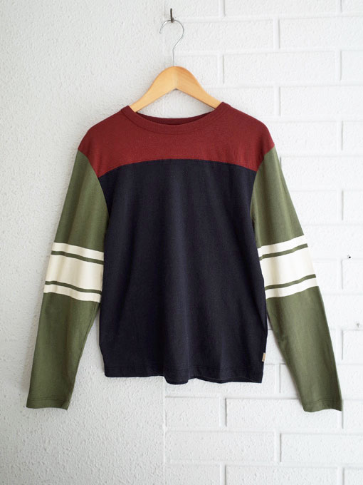 bellerose kids　OILOU　ボーイズ　ブロックカラー長袖Tシャツ