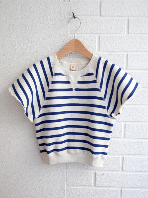 bellerose kids　ベルローズキッズ　ボーダー半袖トレーナー