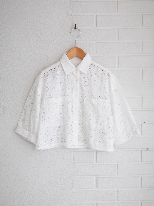カットレースシャツ　bellerose kids　ガールズトップス　HIGGLE