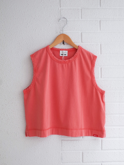 タンクトップ　ノースリーブTシャツ　bellerose woman　Cuare regular tank top