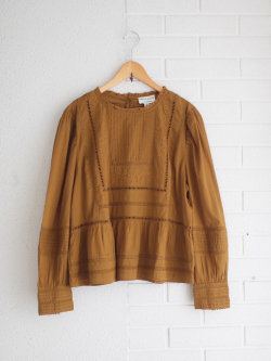 emile et ida woman　EGLANTINE　アイレットレースブラウス