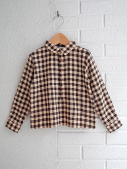 フランス子供服　emile et ida　ギンガムシャツ