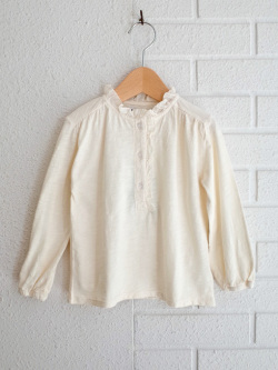 emile et ida　ガールズ　ジャージーフリルTシャツ