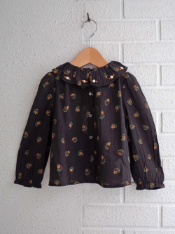 プリントコットンボイルブラウス　emile et ida　フランス子供服
