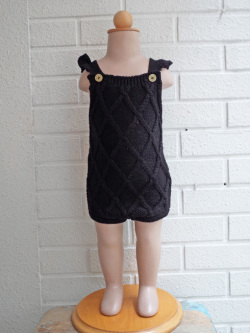 Little creative factory　リトルクリエイティブファクトリー　ベビー　アランニットロンパース