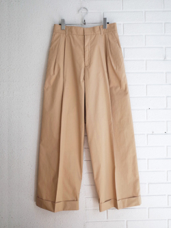 soeur　WATSON　レディース　タック入りコットンワイドパンツ