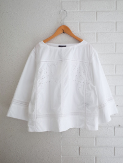 フランス　レディース　SOEUR　VANDA　エンブロイダリー刺繍オーバーブラウス