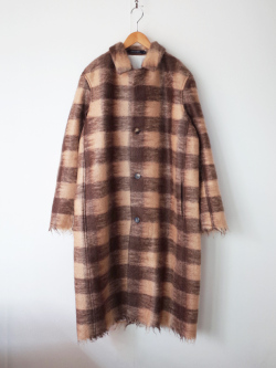 SOFIE D'HOORE　CAY　レディース　モヘアタータンチェックウールコート