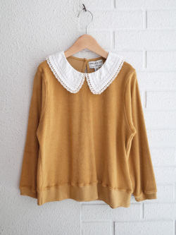 emile et ida woman　レディース　レース襟トレーナー