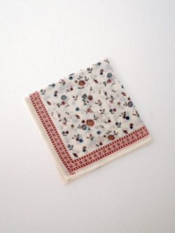 emile et ida woman　FOULARD　レディース　フラワープリントウールスカーフ