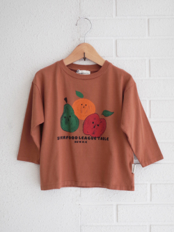 weekend house kids.　Fruity L/S t-shirt　プリント長袖Tシャツ