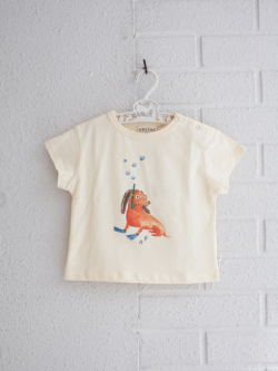 ARSENE ET LES PIPELETTES　アルセヌ エ レ ピプレット　プリントＴシャツ