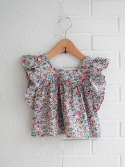 emile et ida kids　エミルーエイダ　Multicolored Liberty Blouse　リバティブラウス