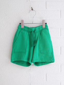 emile et ida　Green organic cotton Bermuda shorts　ボーイズ　スウェットショートパンツ