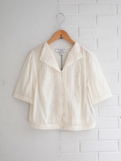 emile et ida woman　エミールエイダ　Vintage ecru embroidered blouse　刺繍ブラウス