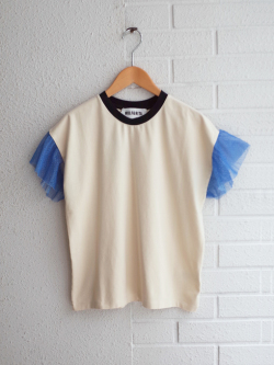 WOLF&RITA　ウルフアンドリタ　チュール袖Tシャツ