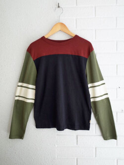 bellerose kids　OILOU　ボーイズ　ブロックカラー長袖Tシャツ