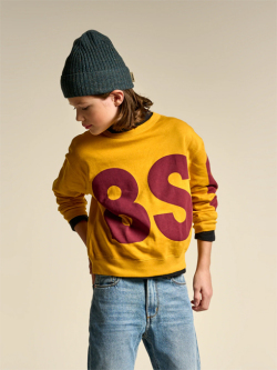 bellerose kids　ボーイズ　ロゴオーバーサイズトレーナー　