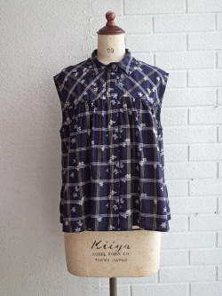 bellerose woman　ALLAN　レディース　チェックノースリーブブラウス