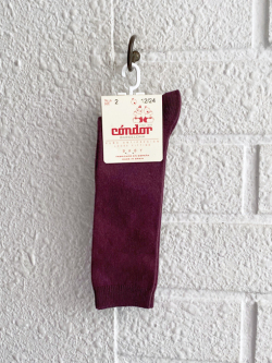 CONDOR　Plain stitch basic knee high socks 　プレーンハイソックス