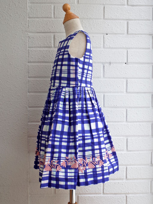 bonpoint グラフィックチェック刺繍ワンピース（ OTTI オッティ パリや 