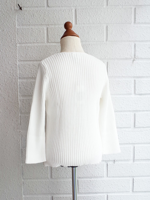 bonton ボントン 面倒臭い リブカーディガン 3A 