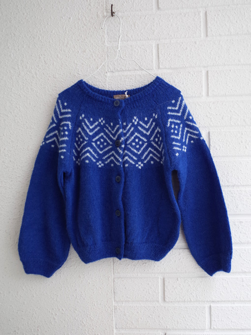 エミールエイダ emile et ida アルパカ混ジャガードカーディガン  