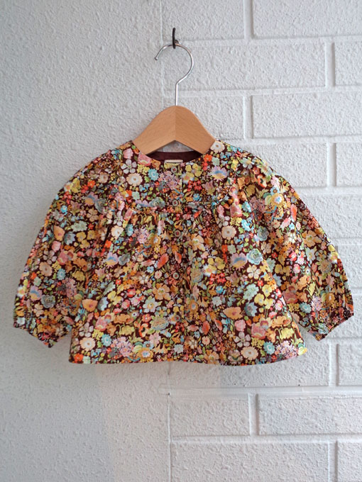 美品】 暗い ボントン リバティブラウス 100サイズ