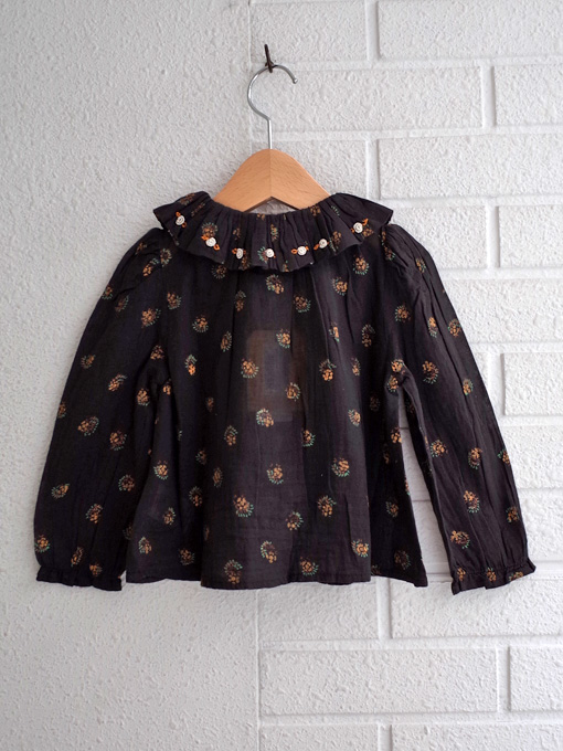 トップス EMILE ET IDA 4y エミールエイダ emile et ida プリントコットンクレープブラウス