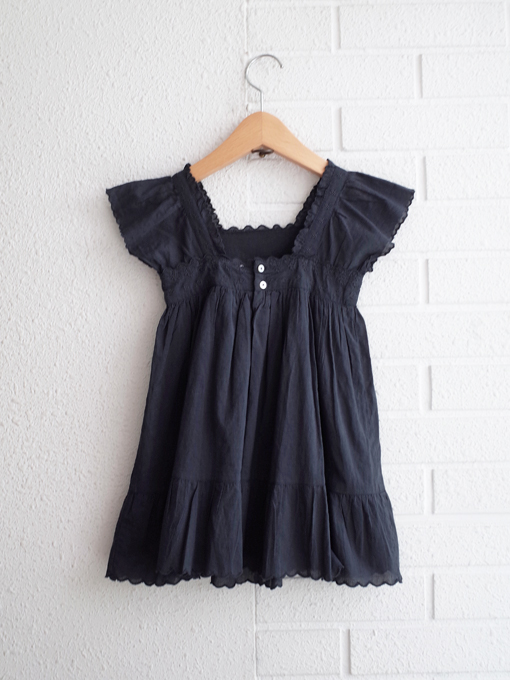 Emile et Ida エミールエイダ　ワンピース　ドレス　3y エミールエイダ emile et ida コットン花刺繍ワンピース