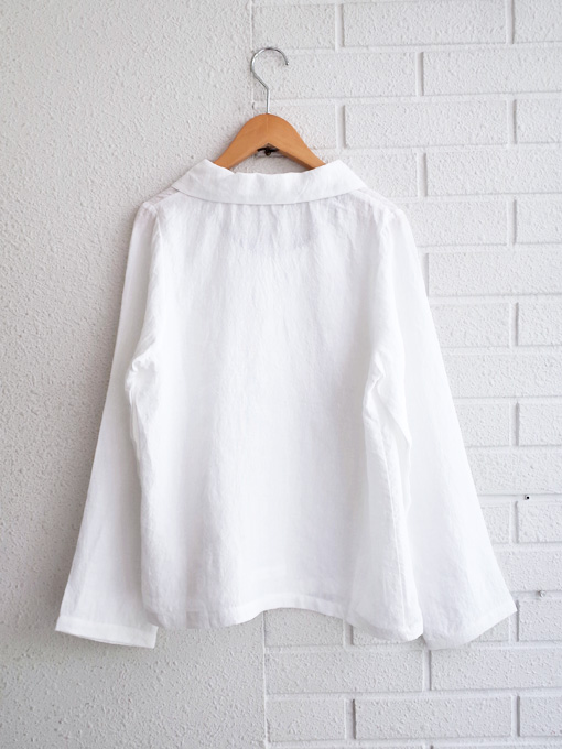 OTTI オッティ LE VESTIAIRE DE JEANNE Uniform 丸襟リネン長袖ブラウス 
