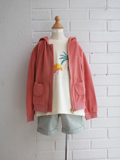 エミールエイダ emile et ida パイルフードパーカー フランス子供服
