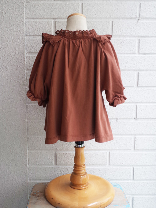 エミールエイダ emile et ida レース襟フレアTシャツ フランス子供服
