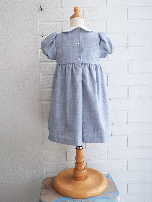 Malvi&Co. 丸襟スモッキング刺繍半袖ワンピース イタリア子供服 OTTI 