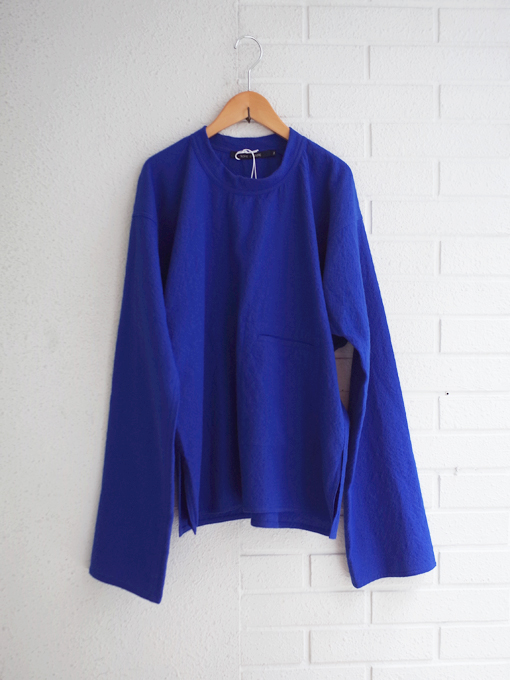 Sofie D'Hoore ダークブルー 長袖シャツ SOFIE D'HOORE BIBA クラッシュウールオーバートップス OTTI