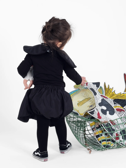 WOLF & RITA フリル襟の花柄ロンパースセットアップ　 74 WOLF & RITA ベビー スタイ・スカートパンツ WOLF & RITA フリル襟の花