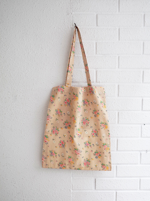 emile et ida woman flower tote bag 花柄コットンバッグ OTTI