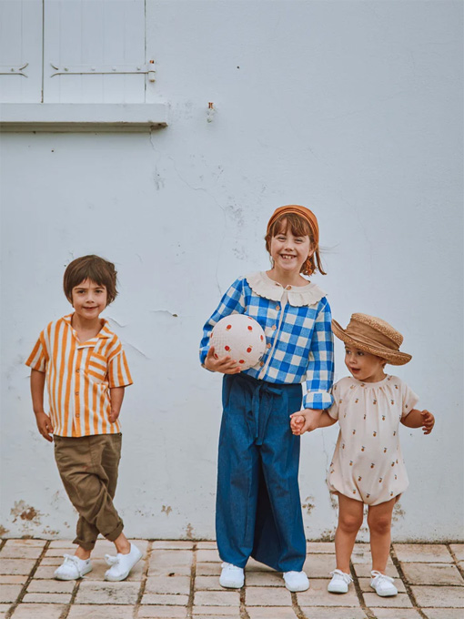 emile et ida エミールイーダ ストライプ長袖シャツ Mサイズ エミールエイダ emile et ida パイルストライプシャツ フランス