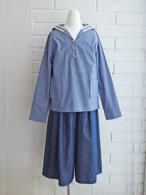 【内祝い】 エミールエイダ emile et ida セーラーシャツ フランス子供服 トップス