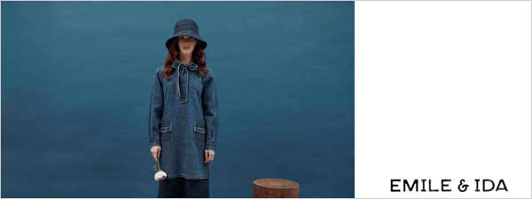 トップス EMILE ET IDA 4y エミールエイダ emile et ida スカラップポケットフードジップパーカー