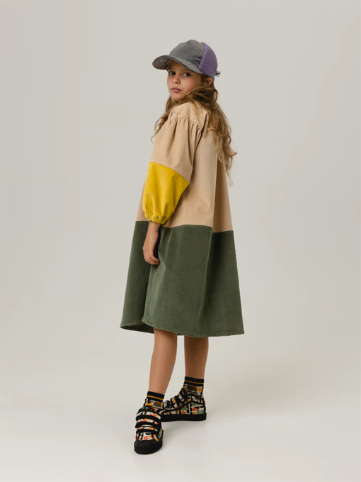 WOLF&RITA Amanda 細コーデュロイワンピース ポルトガル子供服 OTTI