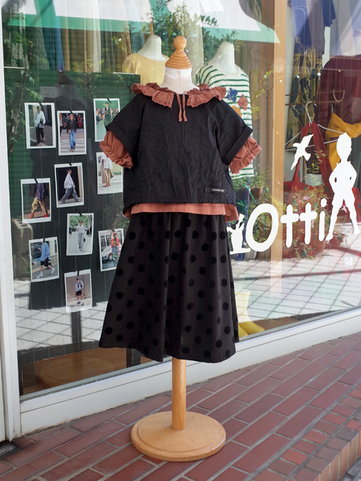 エミールエイダ emile et ida レース襟フレアTシャツ フランス子供服