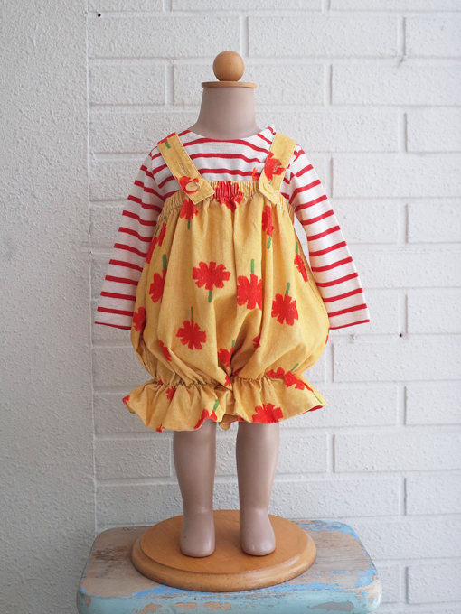 WOLF&RITA 花柄ロンパース 18M WOLF＆RITA 細コーデュロイ花柄サロペット OTTI オッティ パリや