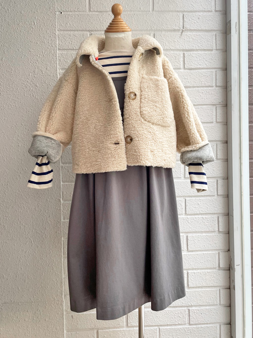 apolina 優し ボアジャケット 