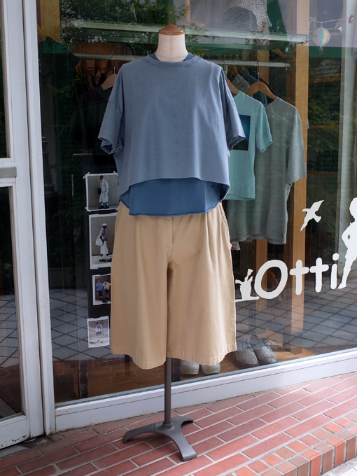 bellerose woman FARPY レディース オーバーサイズクロップドTシャツ